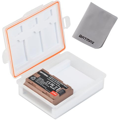 Batmax NP-W235 Ersatz-Akku mit USB-Anschluss und Batteriefach & Speicherkartenetui Kompatibel mit Fujifilm X-T5, X-T4, X-H2S, GFX100S, GFX 50S II, VG-XT4 vertikale Kamera
