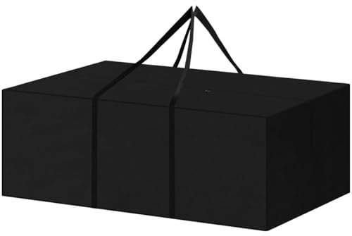 SanGlory Auflagentasche Gartenauflagen 200x80x60cm, Aufbewahrungstasche XXL Schutzhülle für Gartenmöbel Auflagen, Gartenpolster Aufbewahrung Tasche für Weihnachtsbaume Polsterauflagen Abdeckung