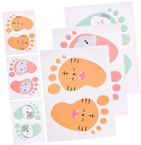 ifundom 30 Paar Fußabdruck Aufkleber Für Boden Wasserfeste Kindergarten Bodenaufkleber Selbstklebende Pvc Aufkleber Für Kinderzimmer Praktische Bodenmarkierungen Für Schulen Langlebige