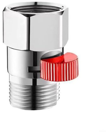 SPORTARC Valvola di arresto dello scaldabagno del bagno, valvola di ingresso dell'acqua calda e fredda della lega (rosso)