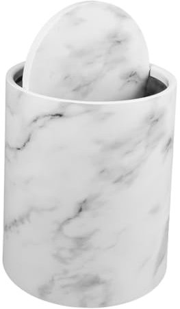 PRETYZOOM Cubo de Basura de Aspecto Mármol Material Pp Fácil de Usar para El Baño La Cocina Y El Estudio