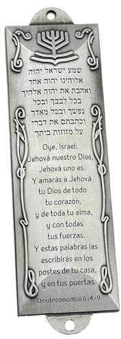 CVZQTE Spanische Mesusa-Koffer aus Metall, dekoratives Ornament für Tür und Fenster, Wand, Vintage-Schilder, verziert, religiös