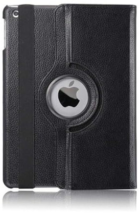 Funda para iPad Air 2, iPad 6ª 5ª generación, iPad de 9.7 pulgadas, rotación de 360 grados, funda para iPad Air 2 de 9.7 pulgadas con encendido automático (negro, iPad de 9.7 pulgadas 2018 6ª/5ª