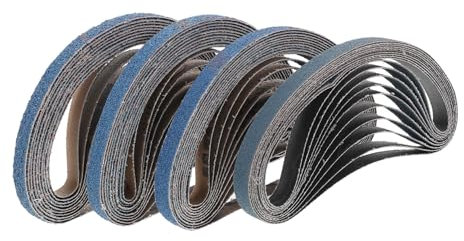 KITANDOVE 40st Schleifband Zum Schleifen Und Polieren Detailschleifpapiere Metallschleifpapier Holzschleifer Schleifmaschine Aus Metall Polierschleifbänder Skateboard-schleifpapier Blue Kies