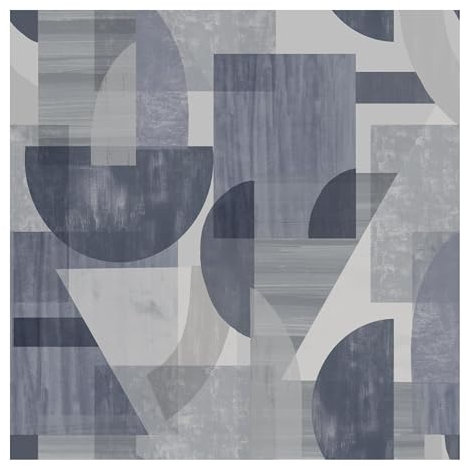 Fresco Retro Abstract Navy and Grey Geometric Wallpaper (was £13.99)