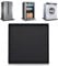 Floor Mat for the Fridge, 60 x 60 cm, Silicone Fridge Mats with Raised Edge, Fridge Drip Tray, Fridge Floor Protection for Machines, Dryers, Fridge (Black)