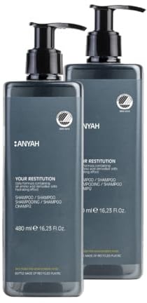 ANYAH Feuchtigkeitsshampoo – Sanfte Pflege für trockenes Haar, stärkt Haar & schützt Kopfhaut, vegane Formel, Nordic Ecolabel zertifiziert, shampoo damen & herren, 480ml