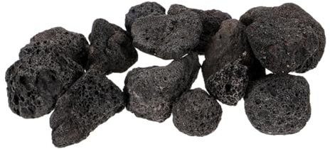 Alipis Décoration Daquarium Gravier Volcanique Pierre Naturelle Noir Paquet De 250 G