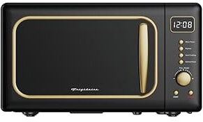 FRIGIDAIRE EMW788RETRO 0.7 cu. ft. Retro Microwave, Black-Gold