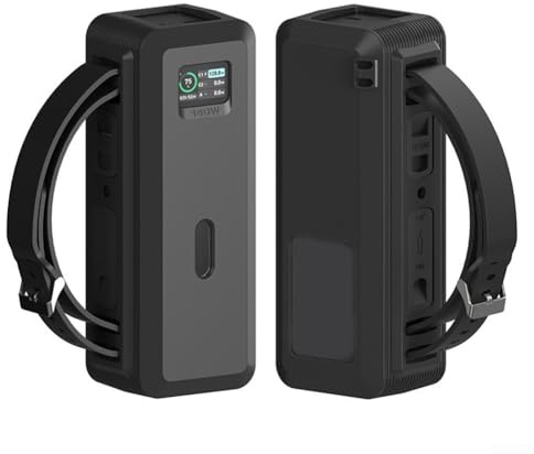 Getdoublerich Für Anker 737 Power Bank Silikonhülle, Staubdichte Silikonhülle, bietet hervorragenden Staub- und Kratzschutz (schwarz)