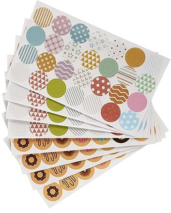 Holibanna 40 Blatt Lochverstärkungsaufkleber für Loseblattpapier Selbstklebend Kleiner Donut Design Reparierbar Transparent