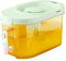 Dispensador de bebidas 4L Dispensador de bebidas de plástico de verano con agua del refrigerador de grifos para la bebida verde rectangular