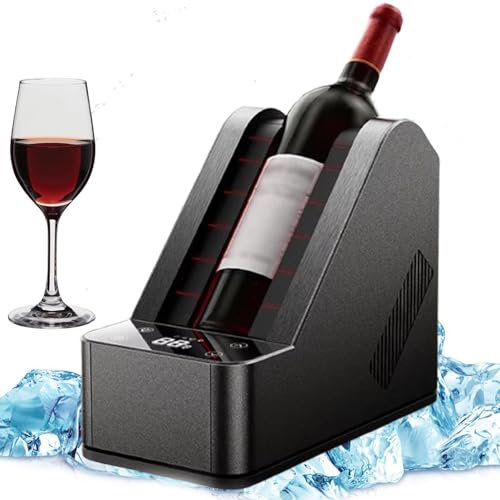 RéFrigéRateur à Vin éLectrique Autonome Avec Comptoir Ouvert, Refroidisseur à Vin éLectrique Portable Pour Bouteilles Individuelles De 750 Ml Avec ContrôLe TempéRature 0 à 20 °C.