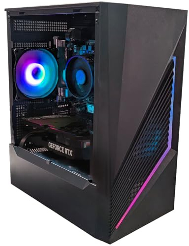 CohiX Gaming PC • Ryzen 7 5700X • RTX 4060 8GB • 32GB DDR4 RAM • 1TB NVMe SSD • 650W 80+ PSU • WiFi • VR Ready • Windows 11 • Desktop Computer (16GB RAM, 1TB SSD, RTX 5060 8GB)