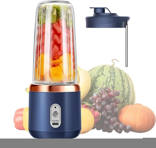Wireless Juicer - Handheld Travel Blender,Rechargeable Juice Mixer Bottle Travel Juicer for Sports Beach Camping Kitchen Shakes Commercial Work Outdoor Gym Breakfast