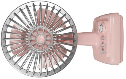 Obotsnoi Miniature Retro Metal Desk Fan USB Rechargeable 3 Speed Cooling Device Desk USB Fan Retro Alloy Desktop