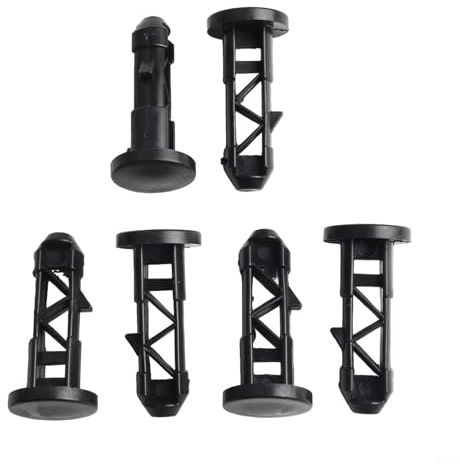 Wheeled Bin Lid Hinge Pins 67mm x 31mm Black Plastic Replacement for 240L Household or Commercial Wheelie Trash Bins, Long lasting Resistant Parts, Easy(3 pairs)