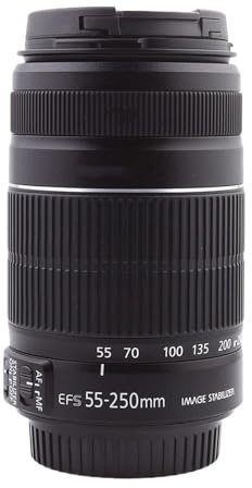Lente， Compatible con el Objetivo telefoto Zoom Canon EF-S 55-250mm f/4-5.6 IS II