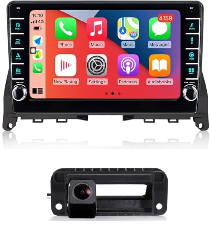 8 Android Auto Radio GPS Navigator Carplay Fit for Mercedes-Benz C-Klasse T-Model W204 S204 C63AMG C180CGI C200 C220 C230 C250 C280 C300 C320 C350 Kombi Limousine 2008/02-2014/01 mit+Auto Kamera
