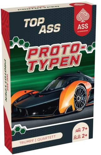 Ass Altenburger TOP Ass - Prototypen - Auto Quartett u. Trumpf, Speed-Reihe, Innovative Autodesigns
