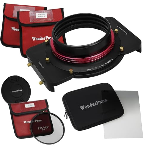 WonderPana 66 FreeArc Essentials - Kit di base 0.6 SE con filtro con sistema fissazione coperchio obiettivo filtro graduato per aumentare/diminuire la densità della lente per Nikon 14-24mm f/2.8G ED AF-S da 6.6x8.5, filtro polarizzatore circolare da 145 mm e ad alta densità neutrale, filtro circolare polarizzato e zoom