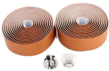 sourcing map 2PCS Orange Carbon Road Bike Lenkerband Bar Wrap Band de