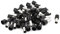 sourcing map 50 pcs Conector Negro de Punteras Huecas 16mm2 crimpado Aislante