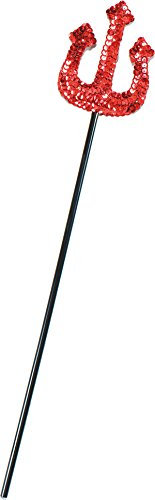 Bristol Novelty Halloween Lucifer Fancy Dress Accessory Horror Red Devil Trident Sequin Fork Uk