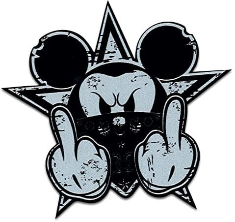 Retro Vintage Aufkleber -Finest Folia Sticker Old School Ace Kult Rockabilly (#21 Gangster Mouse)
