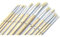 artico 12-teiliges Pinsel-Set, rund, Holzgriff, Mehrfarbig