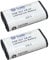 High Capacity Li-Ion Battery 2 x Camera Replaces CRV3 RCR-V3 CR-V3 LB01 lb-01 SBP-1103 SBP-1303 for Pentax ptio 30 33L 33LF 33WR 43WR 230 330GS S30 S40 S50 Nikon Coolpix 700 800 950 990 2100 2200 3200 4100