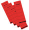 Original Falken 10er Pack Ordner-Rückenschild. Made in Germany. Etiketten 60 x 190 mm selbstklebend für 8 cm breite Ordner rot