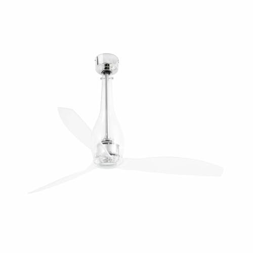 Deckenventilator ETERFAN Ø 128cm 3 Flügel IP20 Chrom, Transparent