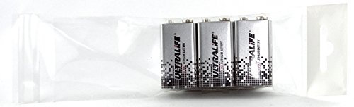 Vitamed Matthias Quinger Ultralife Lithium Batterie (9 Volt, E-Block, U9VL, U9VL-J-P, 1200mAh) im 3er Pack