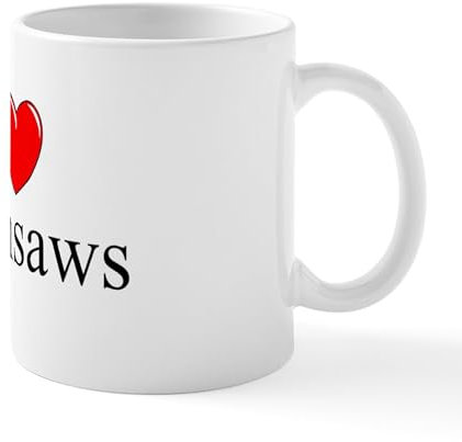 CafePress I Love (Heart) Chainsaws Mug 11 oz (325 ml) Ceramic Coffee Mug