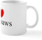 CafePress I Love (Heart) Chainsaws Mug 11 oz (325 ml) Ceramic Coffee Mug