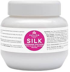 KJMN Seide Nährende Haarmaske mit Olivenöl und Seidenprotein für trockenes, empfindliches und glanzloses Haar, 275 ml