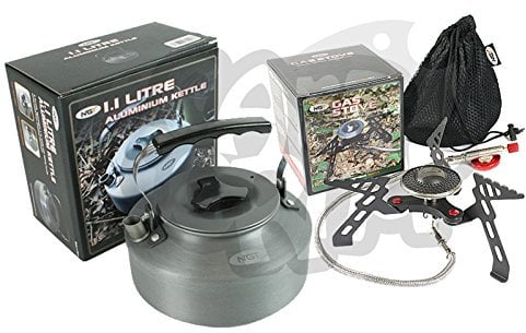 NGT Camping And Sea Carp Fishing Portable Stove Gas Stove 3000W & 1.1L Kettle