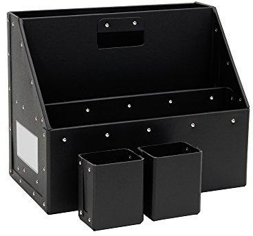 Bigso Box of Sweden 163129101 Organizer tragbar Panneau de Faser Schwarz 35,5 x 20,5 x 28,5 cm