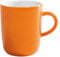 KAHLA 575335A72556C Pronto Colore Becher 0,35 l sunset orange|oranger Becher mit Henkel aus Porzellan