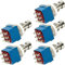 Mintice 5 X 3PDT 9 pin interruttore a pedale pedale effetto effetto chitarra stomp vero bypass blu in metallo