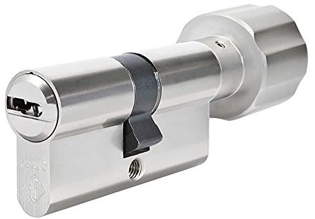 ABUS Bravus 2000 Knaufzylinder 45/45K | Zylinder mit Knauf Profilzylinder Schließ-Zylinder mit Kopierschutz Intellitec System | Patentschutz bis 2030 | Inklusive 5 Wendeschlüssel | Sicherungskarte