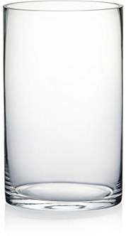 WGVI Klar Zylinder Glas Vase 15,2 cm Serie 6X10 Farblos