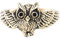 Windalf Ring NOCTIA Kleine Eule Eulen-Ring Edel Bronze (Bronze, 56 (17.8))