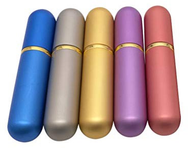 HEALLILY Ätherisches Öl Röhren Aromatherapie Nasale Inhalator Stick Aroma Inhaler Nachfüllbar mit Docht 5 Stücke (zufällige Farbe)