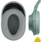 Geekria QuickFit - Cuscinetti auricolari di ricambio per cuffie Sony MDR-100ABN WH-H900N, parti di riparazione, colore: verde grigiastro