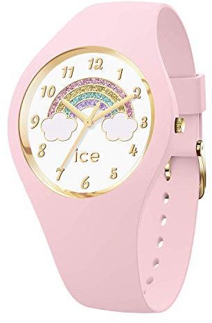 ICE-WATCH - Ice Fantasia Rainbow Pink - Montre Rose pour Fille avec Bracelet en Silicone - 017890 (Small)