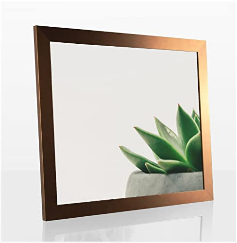 Bilderrahmen Diamond 60x90 cm Kupfer Optik ideal für Diamond Painting mit 1mm antireflex Kunstglas