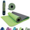 Schildkröt Fitness Bicolor Yogamatte, Lime-Anthrazit, 4mm, PVC-frei, im Carrybag