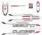 Fahrrad DEKOR Satz Climber Trekking MTB Rahmen Frame Decal Sticker 9 teilig